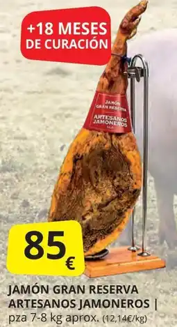 Supermercados MAS Jamón gran reserva artesanos jamoneros oferta