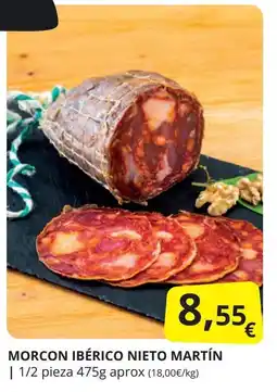Supermercados MAS Morcon ibérico nieto martín oferta