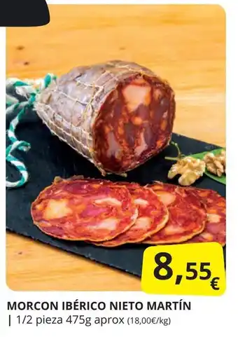 Supermercados MAS Morcon ibérico nieto martín oferta