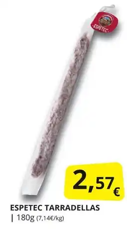 Supermercados MAS Espetec tarradellas oferta
