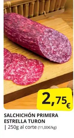 Supermercados MAS Salchichón primera estrella turon oferta