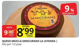 Supermercados MAS LA LEYENDA Queso mezcla semicurado oferta
