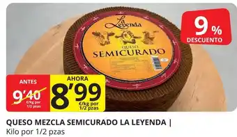 Supermercados MAS LA LEYENDA Queso mezcla semicurado oferta