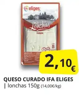 Supermercados MAS IFA ELIGES Queso curado oferta