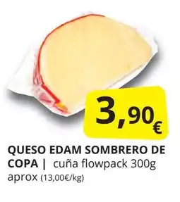 Supermercados MAS Queso edam sombrero de copa oferta