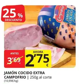 Supermercados MAS CAMPOFRIO Jamón cocido extra oferta