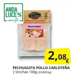 Supermercados MAS LA CARLOTEÑA Pechuguita pollo oferta