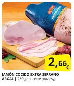 Supermercados MAS ARGAL Jamón cocido extra serrano oferta