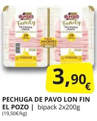 Supermercados MAS EL POZO Pechuga de pavo lon fin oferta