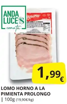Supermercados MAS PROLONGO Lomo horno a la pimienta oferta