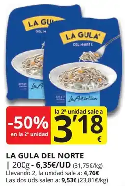 Supermercados MAS LA GULA DEL NORTE oferta