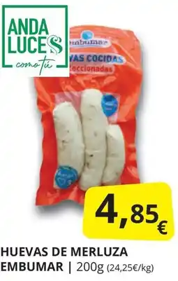 Supermercados MAS EMBUMAR  Huevas de merluza oferta