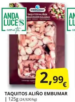 Supermercados MAS EMBUMAR Taquitos aliño oferta