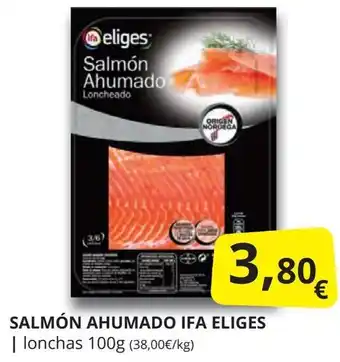 Supermercados MAS IFA ELIGES Salmón ahumado oferta