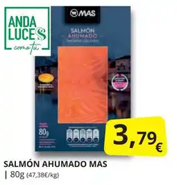 Supermercados MAS MAS Salmón ahumado oferta
