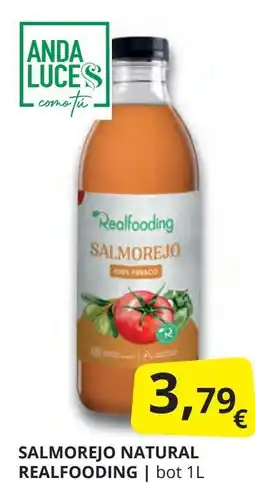 Supermercados MAS REALFOODING Salmorejo natural oferta