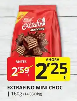Supermercados MAS NESTLE Extrafino mini choc oferta