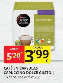 Supermercados MAS DOLCE GUSTO Café en capsulas capuccino oferta