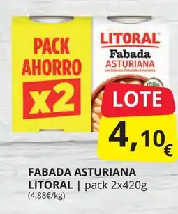 Supermercados MAS LITORAL Fabada asturiana oferta