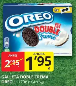 Supermercados MAS OREO Galleta doble crema oferta