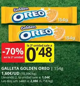 Supermercados MAS OREO Galleta golden oferta