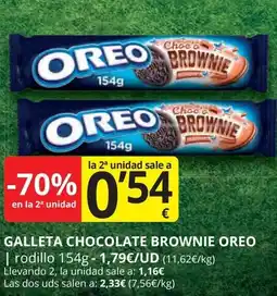 Supermercados MAS OREO Galleta chocolate brownie oferta