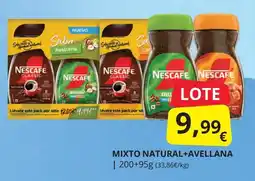 Supermercados MAS NESCAFE Mixto natural+avellana oferta