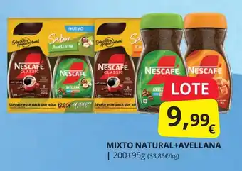 Supermercados MAS NESCAFE Mixto natural+avellana oferta