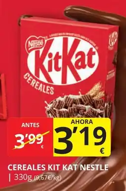 Supermercados MAS NESTLE Cereales kit kat oferta