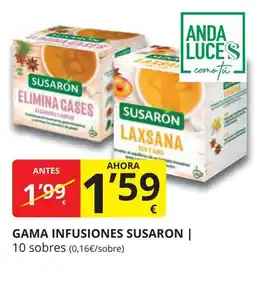 Supermercados MAS SUSARON Gama infusiones oferta