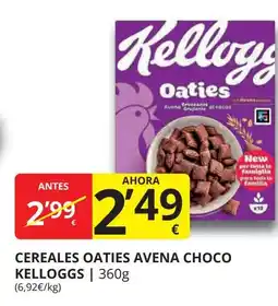 Supermercados MAS KELLOGGS Cereales oaties avena choco oferta