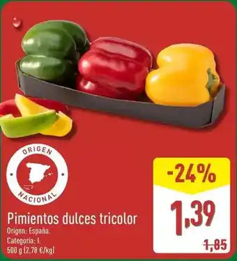 ALDI Pimientos dulces tricolor oferta