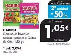 Supermercados Lupa Haribo - gominolas favoritos azucar oferta