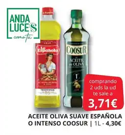 Supermercados MAS COOSUR Aceite oliva suave española o intenso oferta