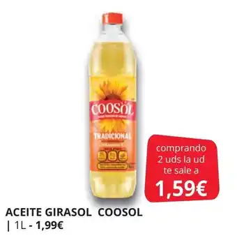 Supermercados MAS COOSOL Aceite girasol oferta