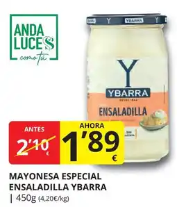 Supermercados MAS YBARRA Mayonesa especial ensaladilla oferta
