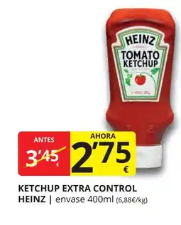 Supermercados MAS HEINZ Ketchup extra control oferta