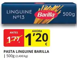 Supermercados MAS BARILLA Pasta linguine oferta