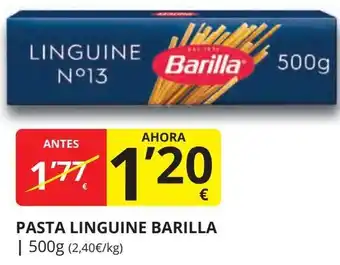 Supermercados MAS BARILLA Pasta linguine oferta