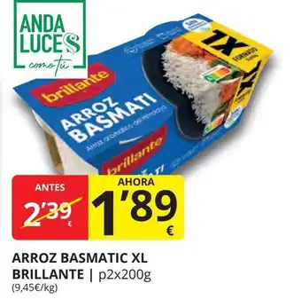 Supermercados MAS BRILLANTE Arroz basmatic xl oferta