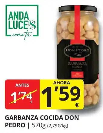Supermercados MAS DON PEDRO Garbanza cocida oferta