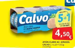 Supermercados MAS CALVO Atún claro ac. girasol oferta