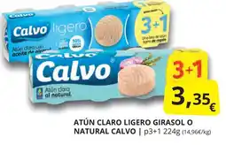 Supermercados MAS CALVO Atún claro ligero girasol o natural oferta