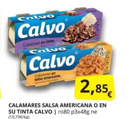 Supermercados MAS CALVO Calamares salsa americana o en su tinta oferta