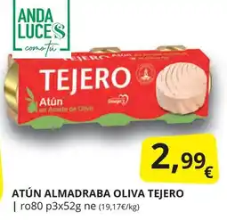 Supermercados MAS TEJERO Atún almadraba oliva oferta