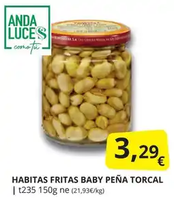 Supermercados MAS Habitas fritas baby peña torcal oferta