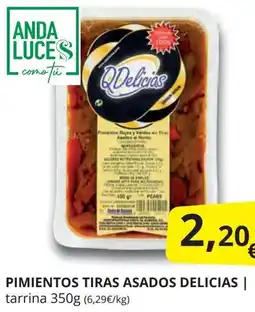 Supermercados MAS DELICIAS Pimientos tiras asados oferta