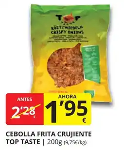 Supermercados MAS Cebolla frita crujiente top taste oferta