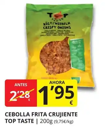 Supermercados MAS Cebolla frita crujiente top taste oferta