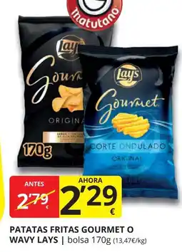 Supermercados MAS LAY'S Patatas fritas gourmet o wavy oferta